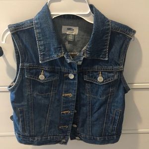Girls denim vest